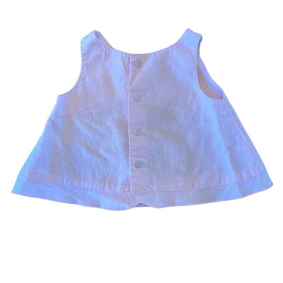 Vintage Carter’s Newborn Baby Girl Outfit – Pink Embroidered Top & Bloomers 668K - Picture 5 of 10